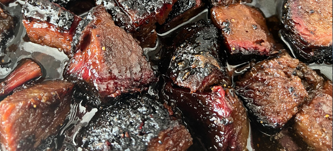 smoked brisket burnt ends